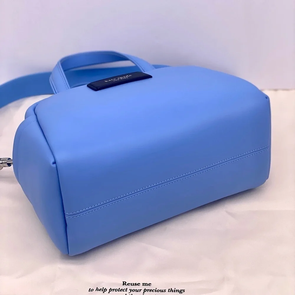 Kate Spade Puffed Satchel Crossbody Blue